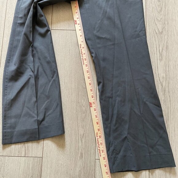 Marlowe Italy Two Piece Wool Pant Suit Set Women's Size 40 Gray Jacket & Pants - Picture 11 of 12
